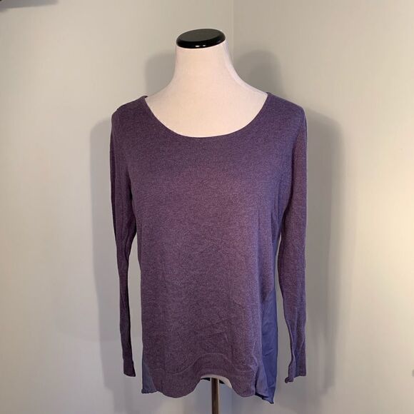 Guess Blue Sheer Back Top Sz M - Picture 2 of 7